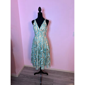 Women's Dress the Population Dress, Blue, Size S